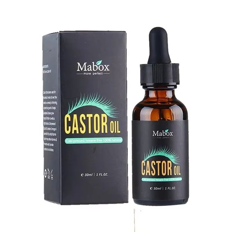 Mabox Castor Oil - 100% Organic Pure - Grow Eyelashes and Eyebrows