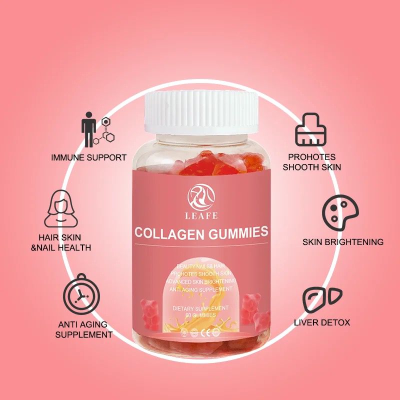 Collagen Gummies Hair Skin Nails Best Vitamin Supplements Vegan Biotin Collagen Gummies