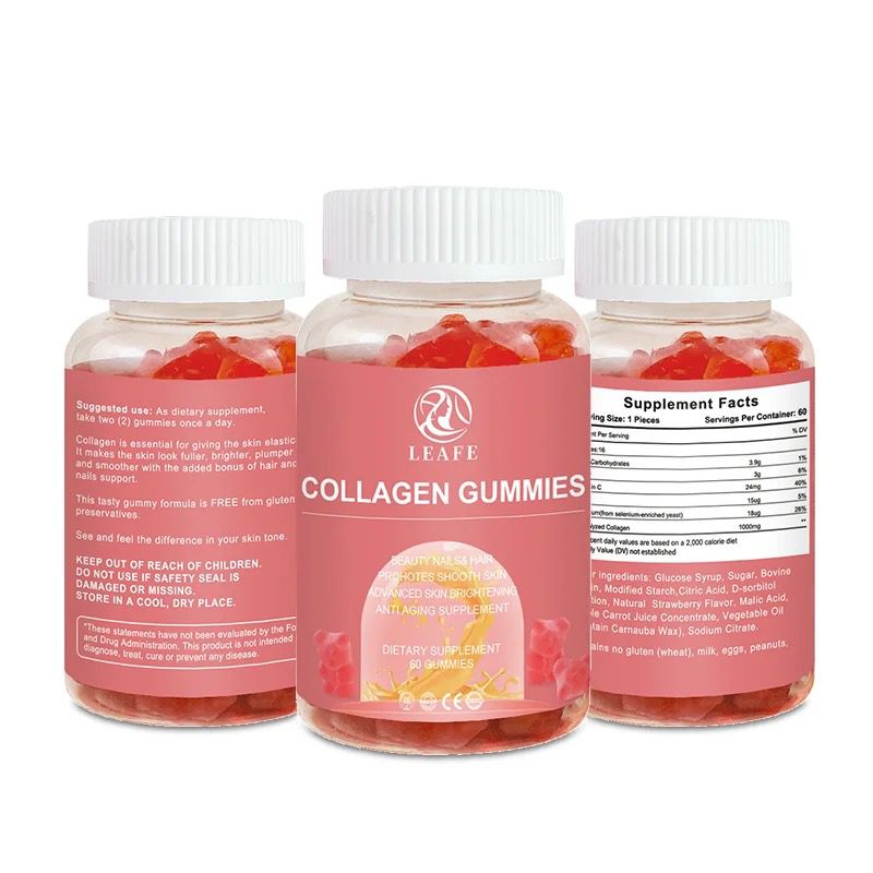 Collagen Gummies Hair Skin Nails Best Vitamin Supplements Vegan Biotin Collagen Gummies