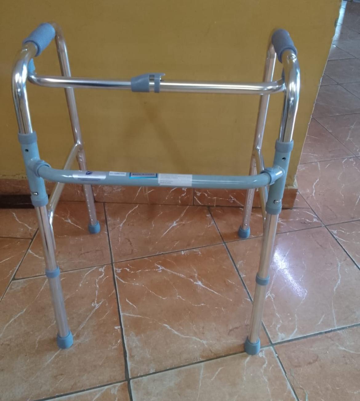 XTRASAFE Walking Frame Without Wheels / Aluminum Stainless Steel Lightweight Walking Aid Walker Frame