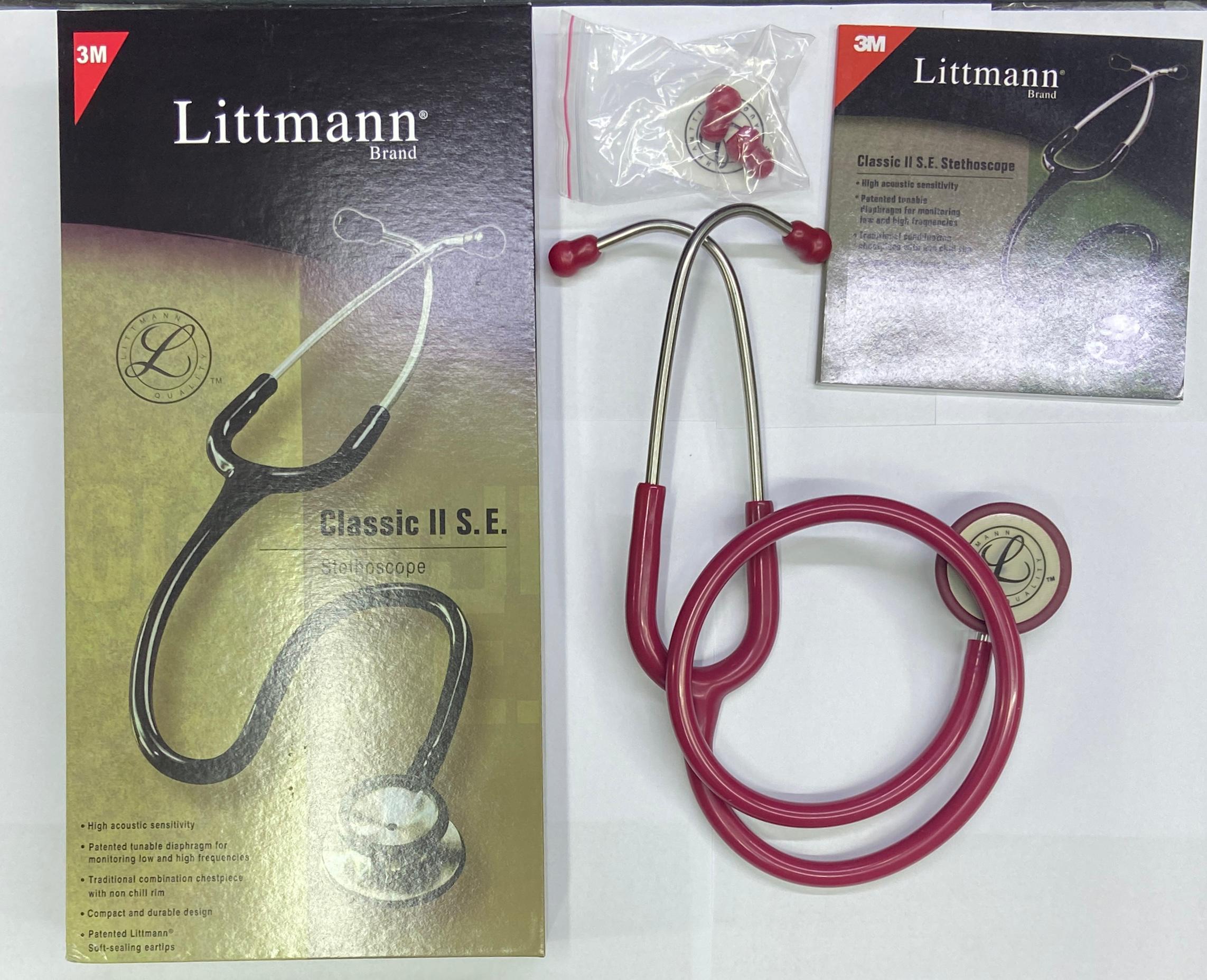 3M Littmann Classic II S.E Stethoscope Wine Red