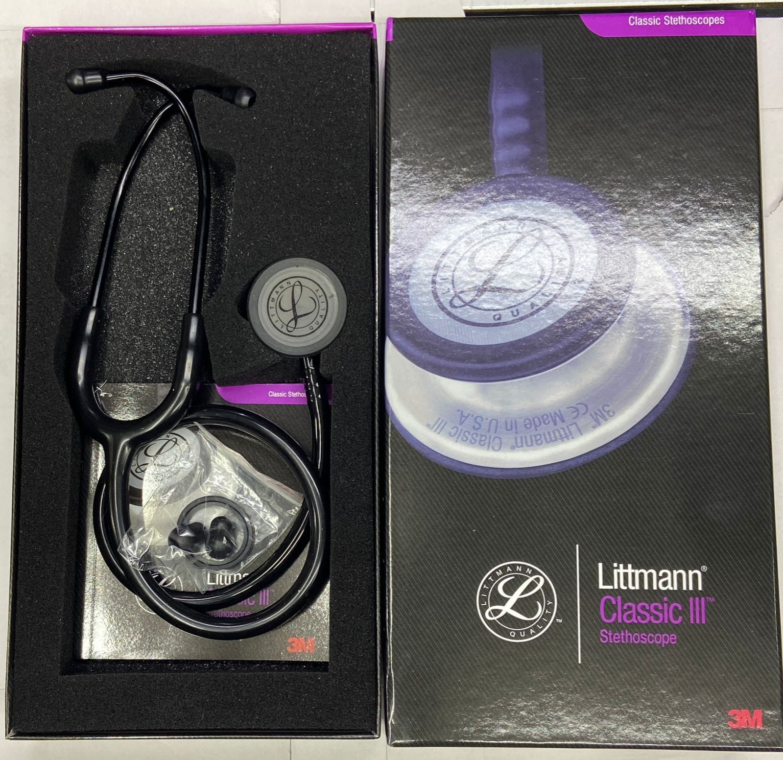 3M Littmann Classic III™ Stethoscope -Black Finish Littmann 3