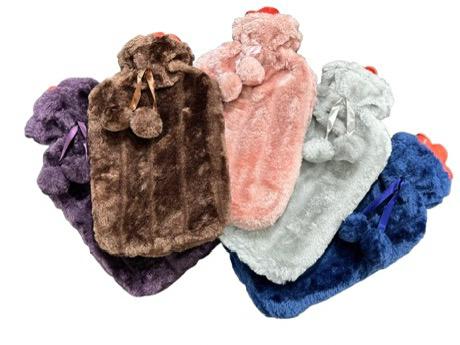 2000ML Hot Water Bag Bottle With Soft Warm Portable Reusable Protection Plush Covering Washable Household Kitchen items