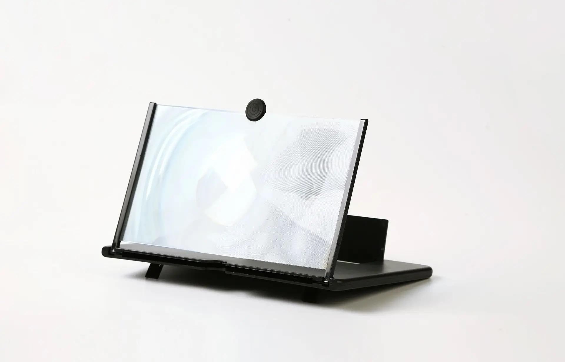 12 INCH Screen Magnifier – 3D HD Cell Phone Magnifing Screen Enlarger Projector for Movies Videos and Gaming – Foldable Phone Stand Holder with Screen Amplifier Compatible with All Smartphones