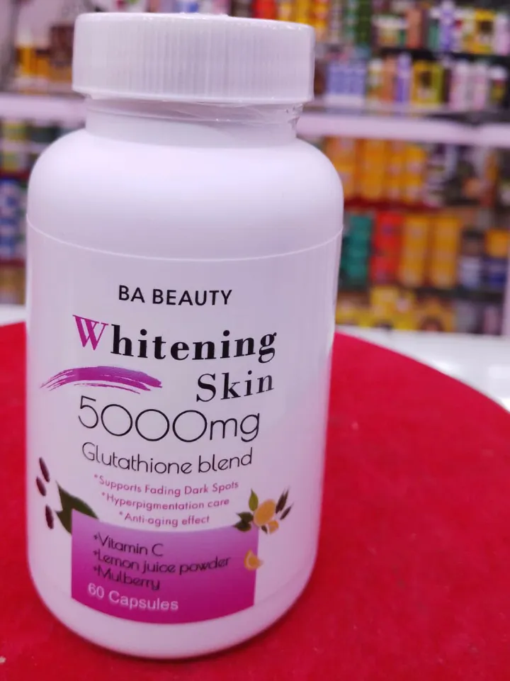 BA BEAUTY Whitening Skin 5000mg capsule|L-GLUTATHIONE BLEND CAPSULES-60caps