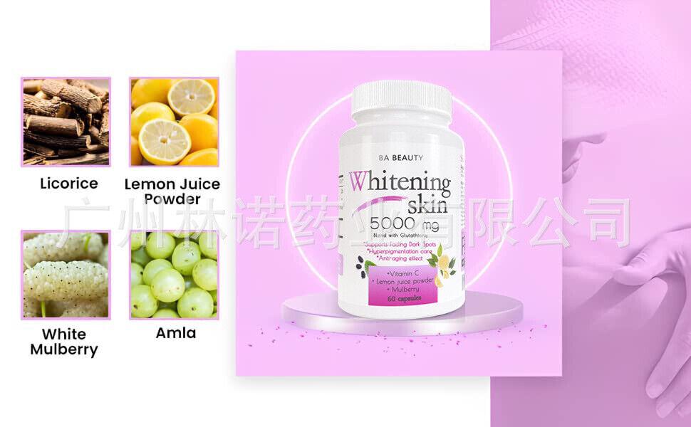 BA BEAUTY Whitening Skin 5000mg capsule|L-GLUTATHIONE BLEND CAPSULES-60caps