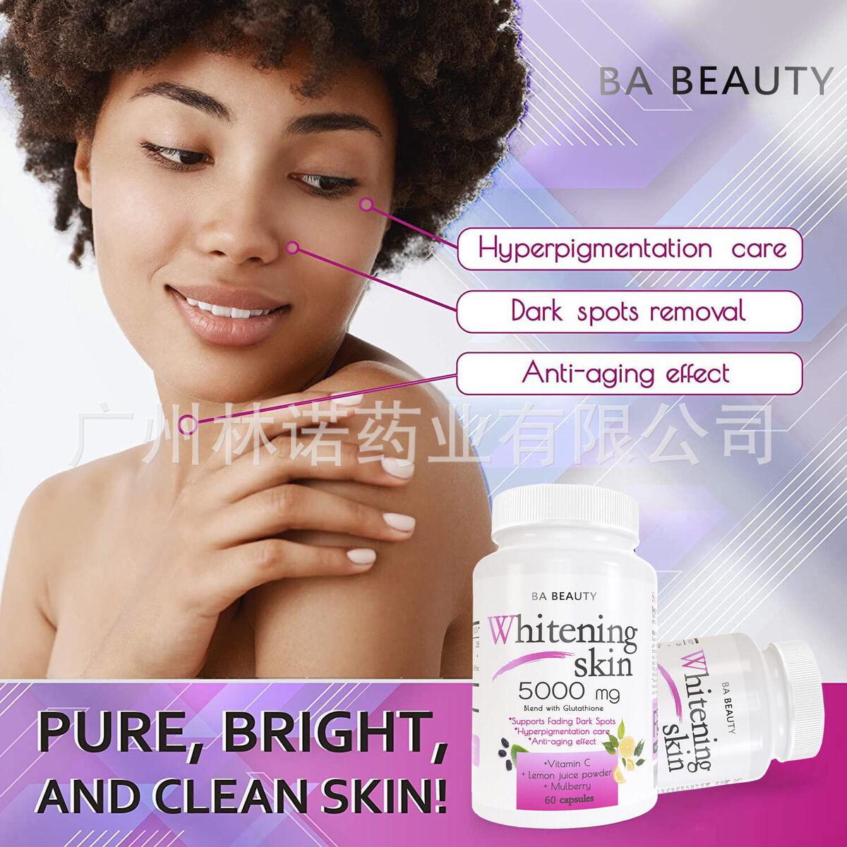 BA BEAUTY Whitening Skin 5000mg capsule|L-GLUTATHIONE BLEND CAPSULES-60caps