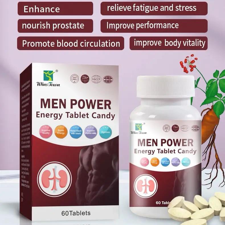 Wins Town Men Power Energy Tablet Candy For Men Sexual Strength Men Power Energy 60 Tablet Candy