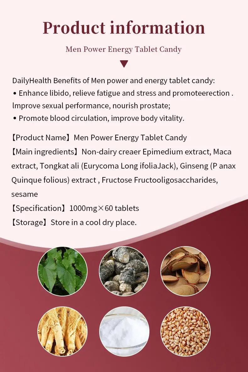 Wins Town Men Power Energy Tablet Candy For Men Sexual Strength Men Power Energy 60 Tablet Candy