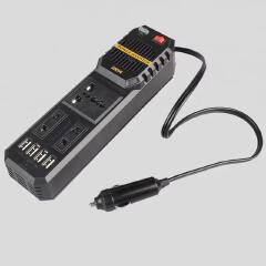 200W Portable Car Power Inverter Peak DC 12V to 220V Sockets Power Inverter Converter Auto Charger Converter Adapter With 4 USB Port