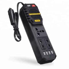 200W Portable Car Power Inverter Peak DC 12V to 220V Sockets Power Inverter Converter Auto Charger Converter Adapter With 4 USB Port