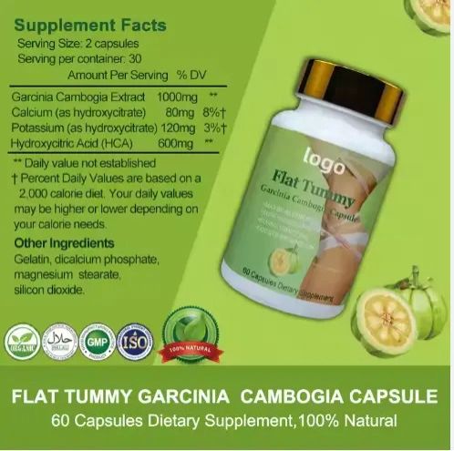 FLAT TUMMY Garcinia Cambogia Flat Tummy Detox Boosts Metabolism , weight and fat burning  Flat Tummy Pills Slimming Pills Weight Loss Capsule Fat Burner Pills Effective Garcinia Cambogia Slimming Caps