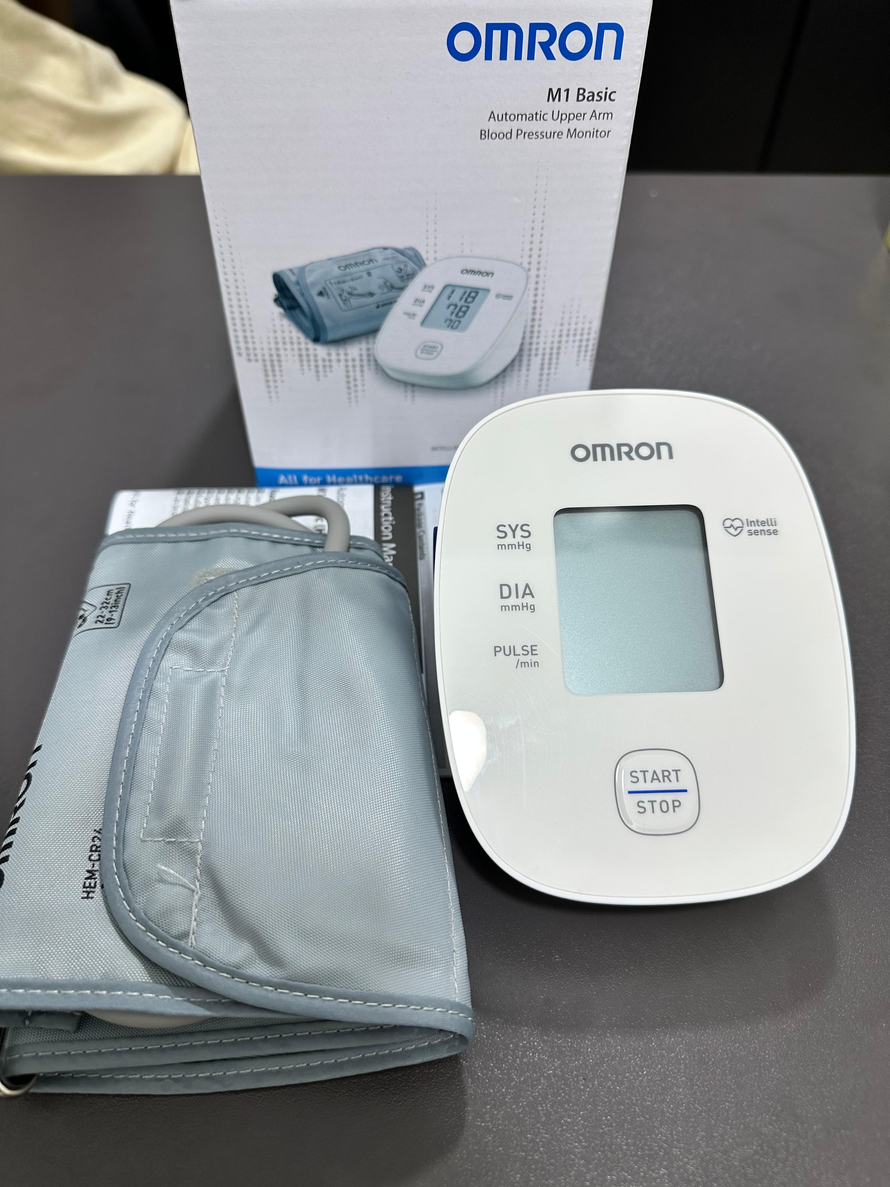 Omron M1 Basic Automatic Upper Arm Blood Pressure Monitor Intellisense Technology All For Healthcare Clinically Validated