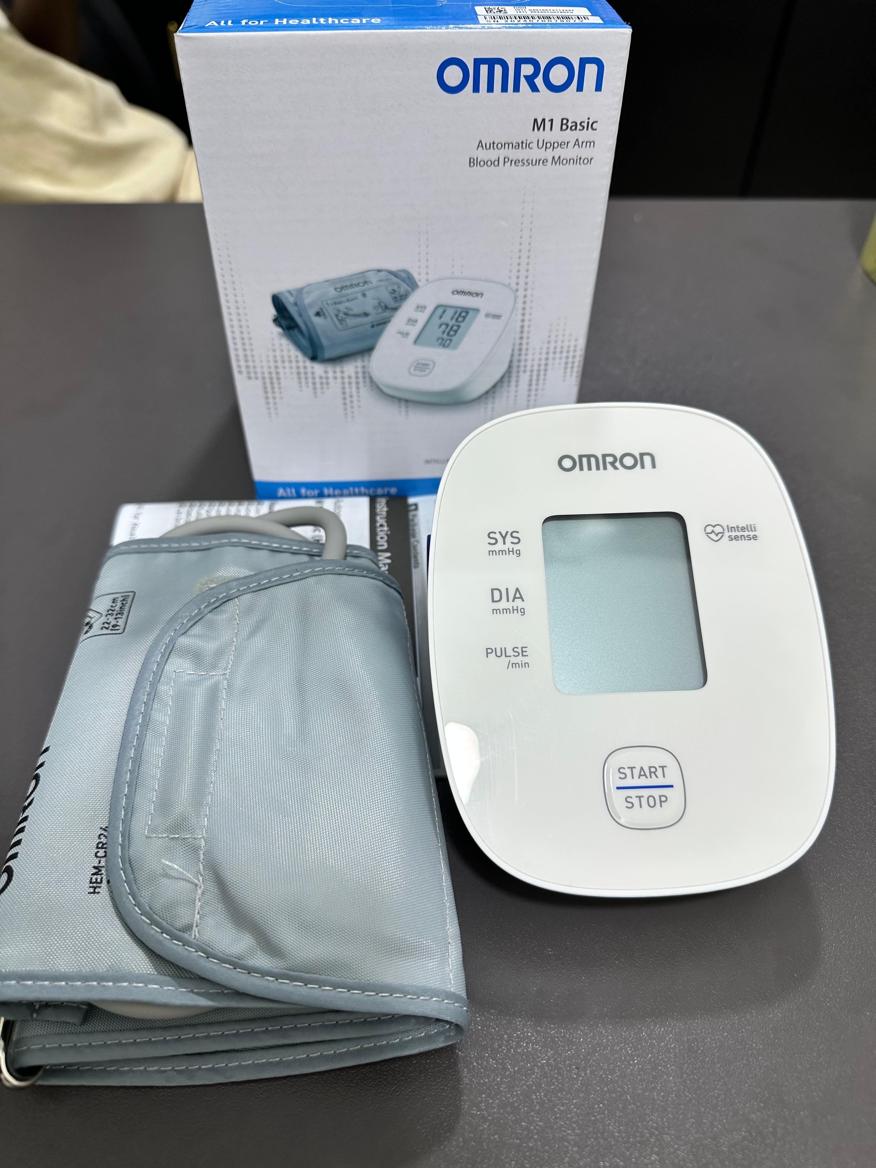 Omron M1 Basic Automatic Upper Arm Blood Pressure Monitor Intellisense Technology All For Healthcare Clinically Validated