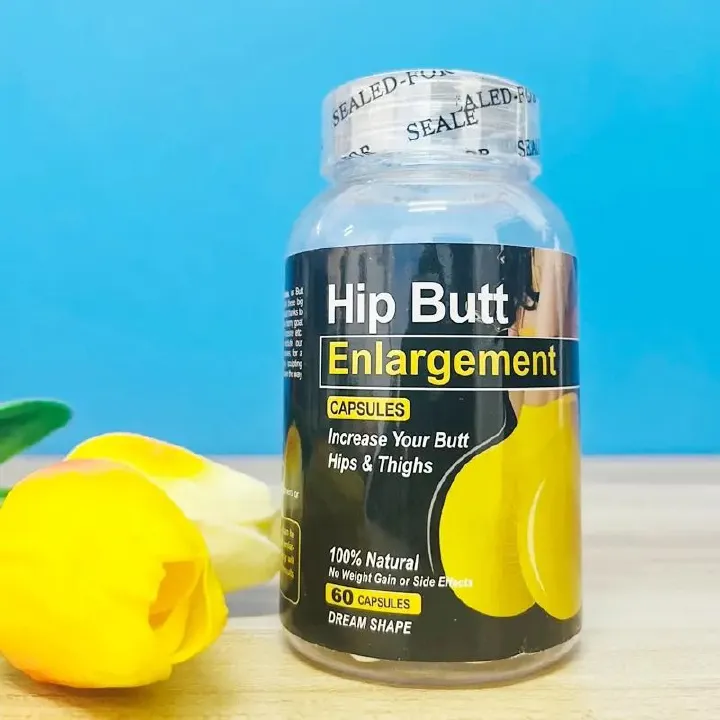 Hip Butt Enlargement Capsules Butt Booster Natural Hip Butt Enhancing 60 Capsules for a Bigger Butt Hips Thighs