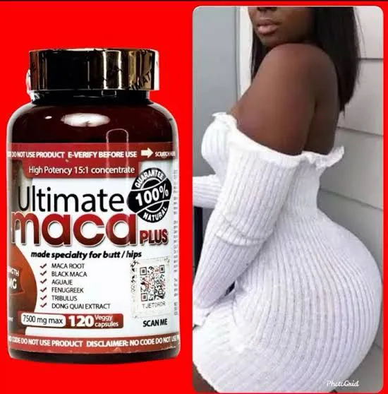 Original Ultimate Maca Plus For Butt And Hips Enhancement Butt And Hip Enlarge Firm And Lift Curves 7500mg 120Capsules