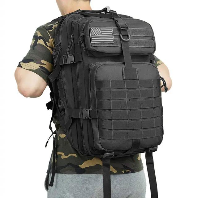 50L Waterproof Outdoor Military Tactical Backpack Large Capacity Camping Bags Mountaineering Bag Men's Hiking Rucksack Travel Backpack