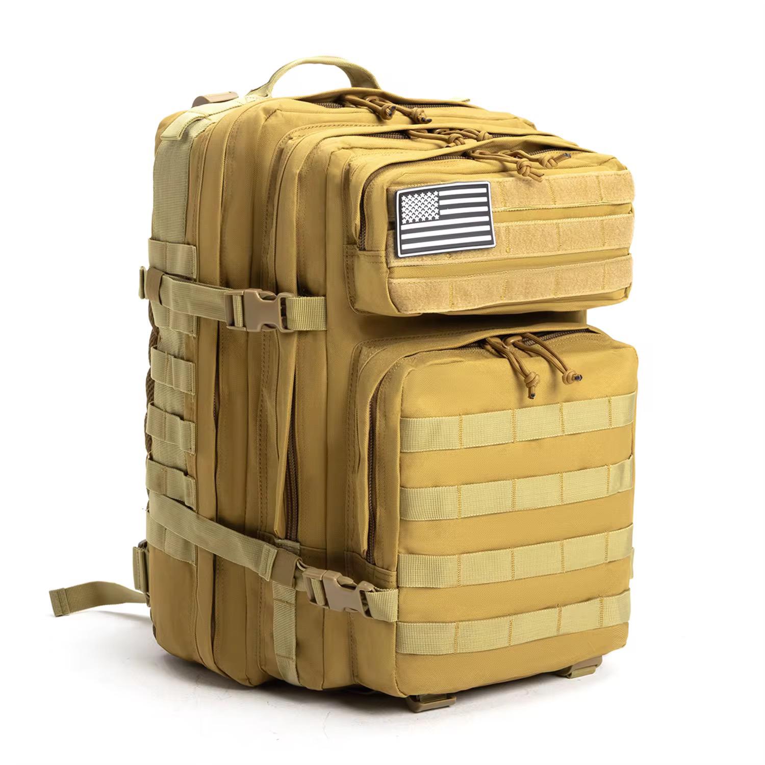 50L Waterproof Outdoor Military Tactical Backpack Large Capacity Camping Bags Mountaineering Bag Men's Hiking Rucksack Travel Backpack