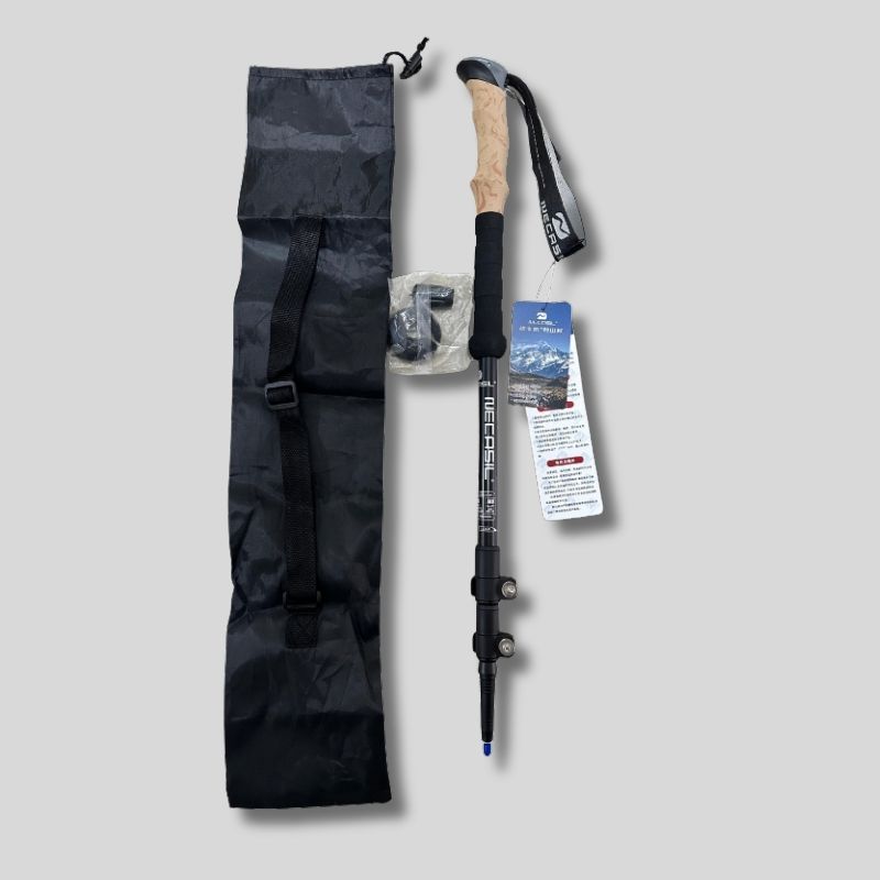 NECASIL HEAVY DUTY ADJUSTABLE  HIKING POLE WALKING POLE TREKKING POLE WITH FREE CARRIER BAG