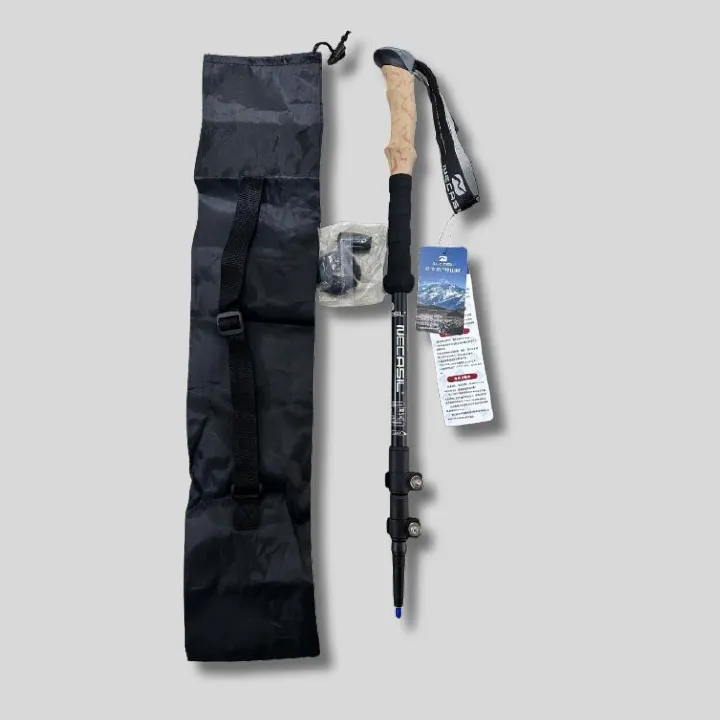NECASIL HEAVY DUTY ADJUSTABLE  HIKING POLE WALKING POLE TREKKING POLE WITH FREE CARRIER BAG