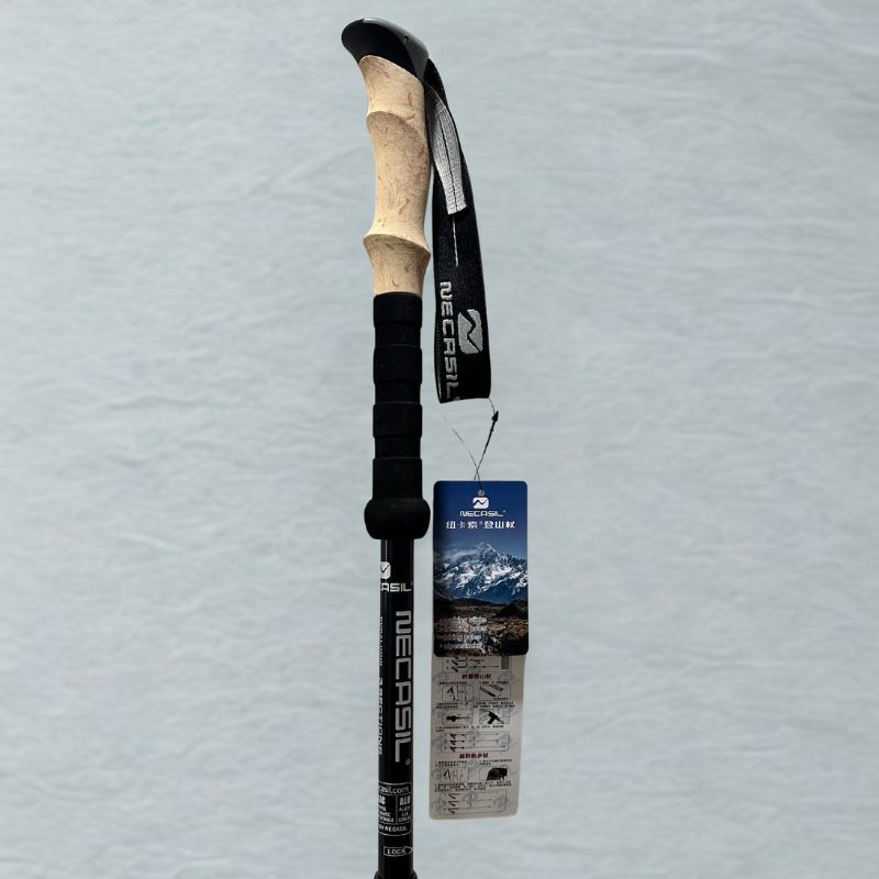 NECASIL HEAVY DUTY ADJUSTABLE  HIKING POLE WALKING POLE TREKKING POLE WITH FREE CARRIER BAG
