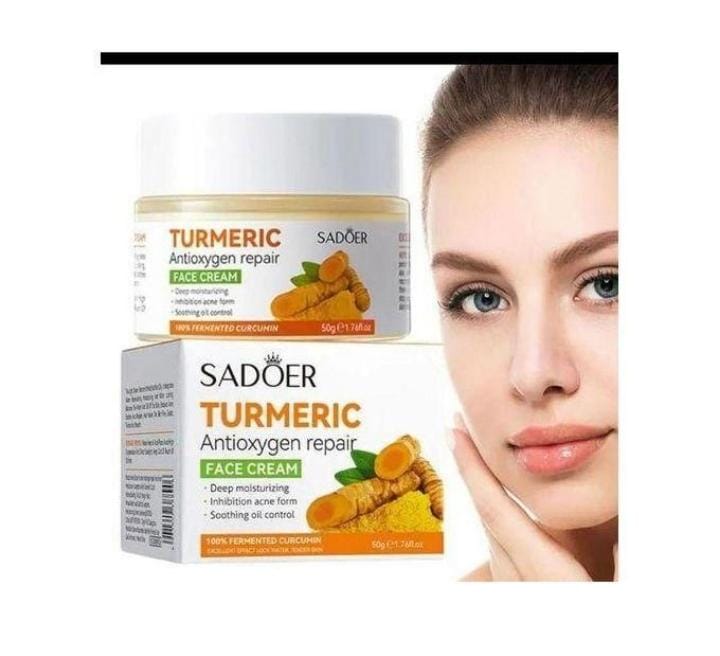 Turmeric Face Cream, Anti-Aging Cream For Radiant & Glowing Skin, Dark Spot Corrector Remover For Face
