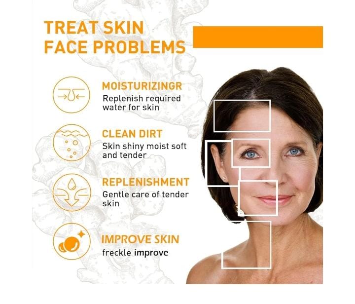 Turmeric Face Cream, Anti-Aging Cream For Radiant & Glowing Skin, Dark Spot Corrector Remover For Face