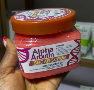 Brightening Alpha Arbutin Sugar Scrub AHA 30%+BHA 2% 650g – Reveal Soft, Glowing Skin Naturally!