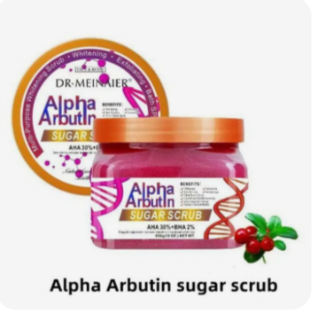 Brightening Alpha Arbutin Sugar Scrub AHA 30%+BHA 2% 650g – Reveal Soft, Glowing Skin Naturally!