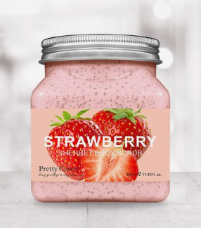 Sherbet Strawberry Body Scrub – Sweet Glow & Smooth Skin