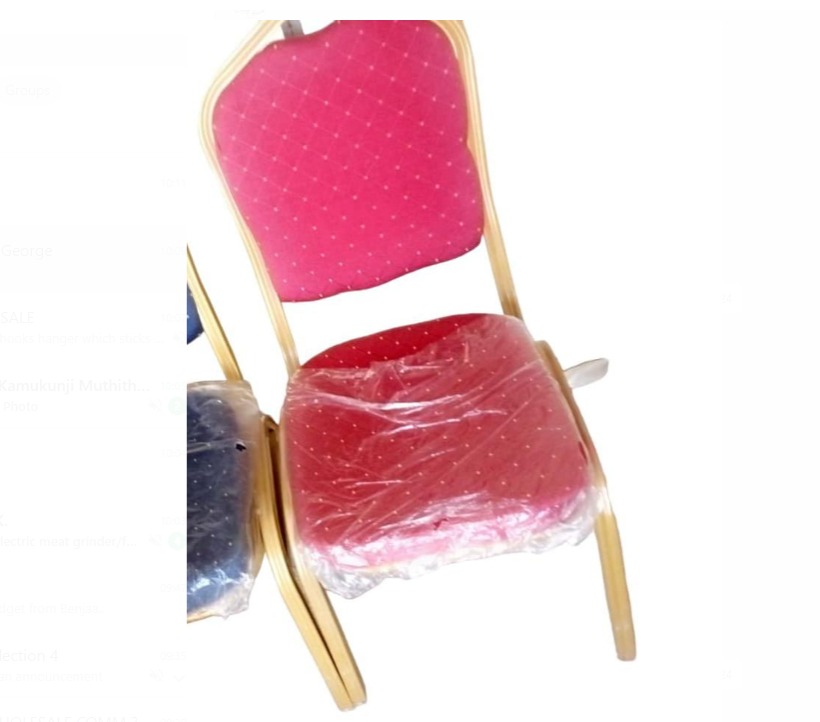 1Pc Classy Banquet Chair For Restaurants, Churches, Conference Halls Red as picture