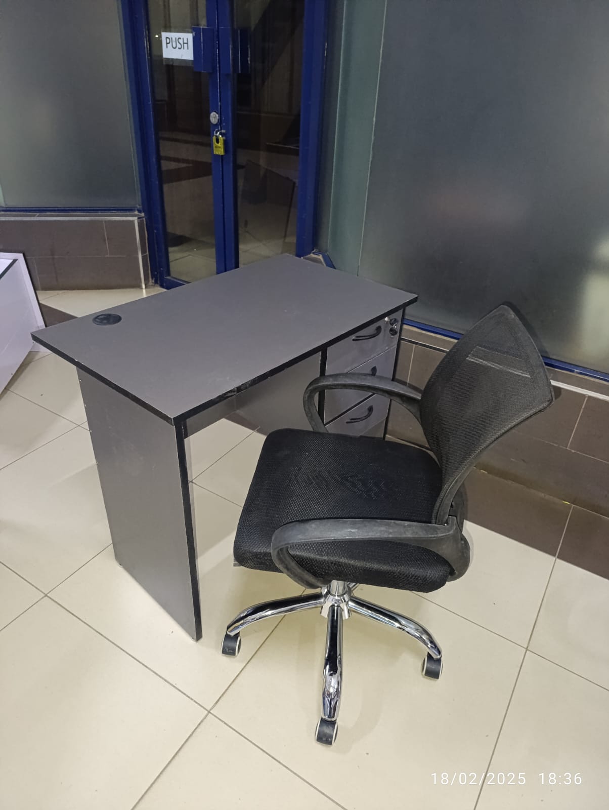 1-Meter Office/Study Desk with Ergonomic Office Chair – Durable & Comfortable for Home & Office