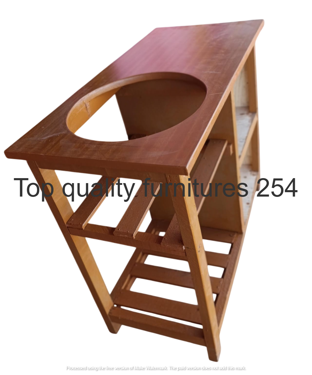 Modern Kitchen Utility Table – Fits 2-Burner Stove on Top and 13kg Gas Cylinder Below
