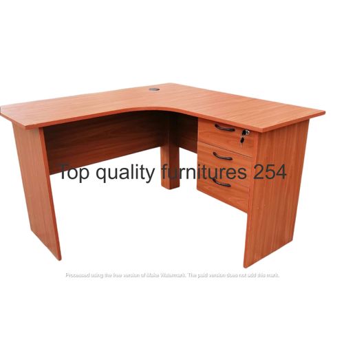 New Arrival High-Quality L-Shaped Office Desk – Spacious Design In Elegant Brown Finish