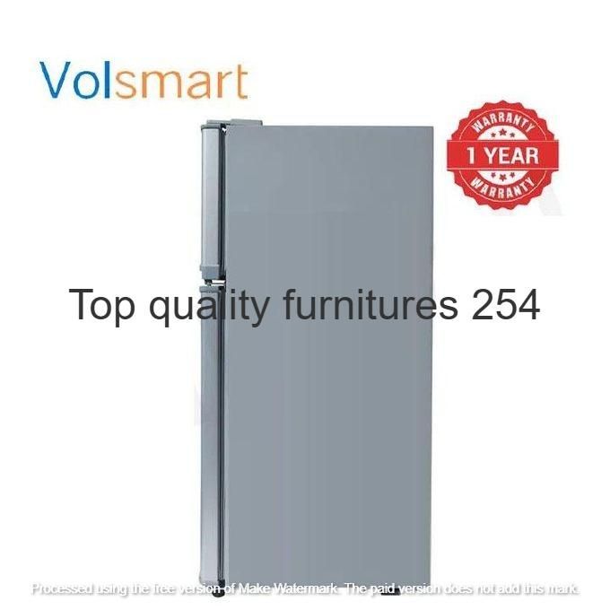 VOLSMART NEW MODEL 108L Mini Double Door Refrigerator – Compact Direct Cool Fridge with Top Freezer and 1-Year Warranty