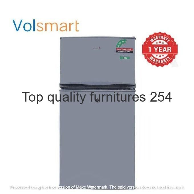 VOLSMART NEW MODEL 108L Mini Double Door Refrigerator – Compact Direct Cool Fridge with Top Freezer and 1-Year Warranty
