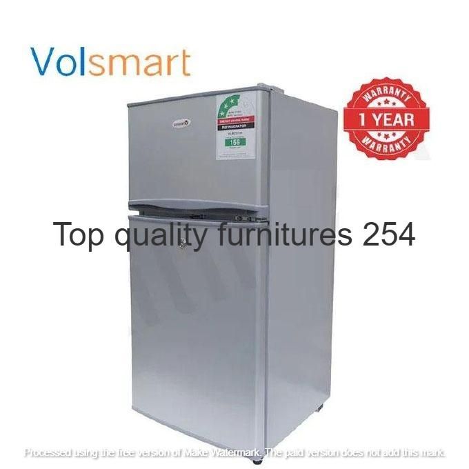 VOLSMART NEW MODEL 108L Mini Double Door Refrigerator – Compact Direct Cool Fridge with Top Freezer and 1-Year Warranty