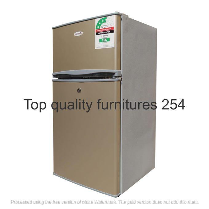 VOLSMART NEW MODEL 118L Energy Saver Double Door Refrigerator – Compact Fridge with Top Freezer and Low Power Consumption