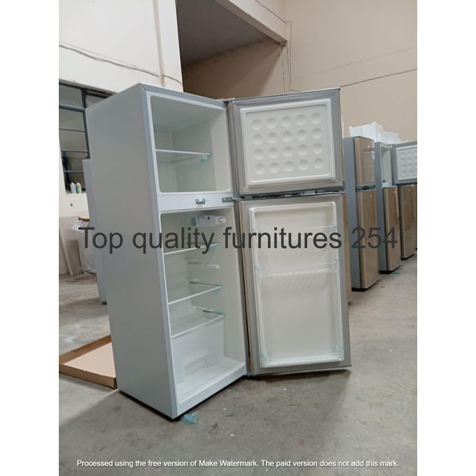 VOLSMART NEW MODEL 118L Energy Saver Double Door Refrigerator – Compact Fridge with Top Freezer and Low Power Consumption