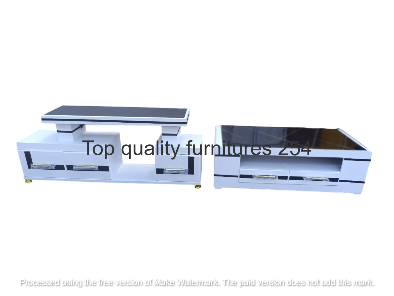 Executive Matching TV stand and  coffee table for living room.