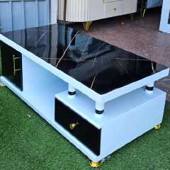 New design coffee table with brown or black top size 4x2  for your living room.