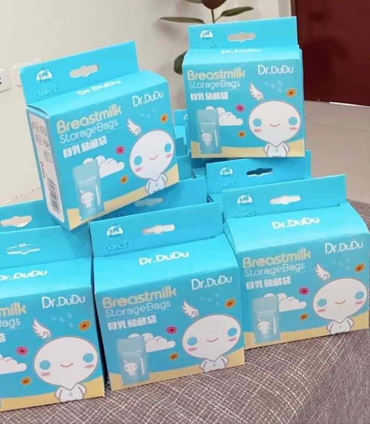 STORAGE BAGS. Dr dudu storage bags 30 PCs, Easy to seal and open, Lays flat for space-saving and requires less storage space than conventional bottles, keeps the breast milk bags organized and clean.