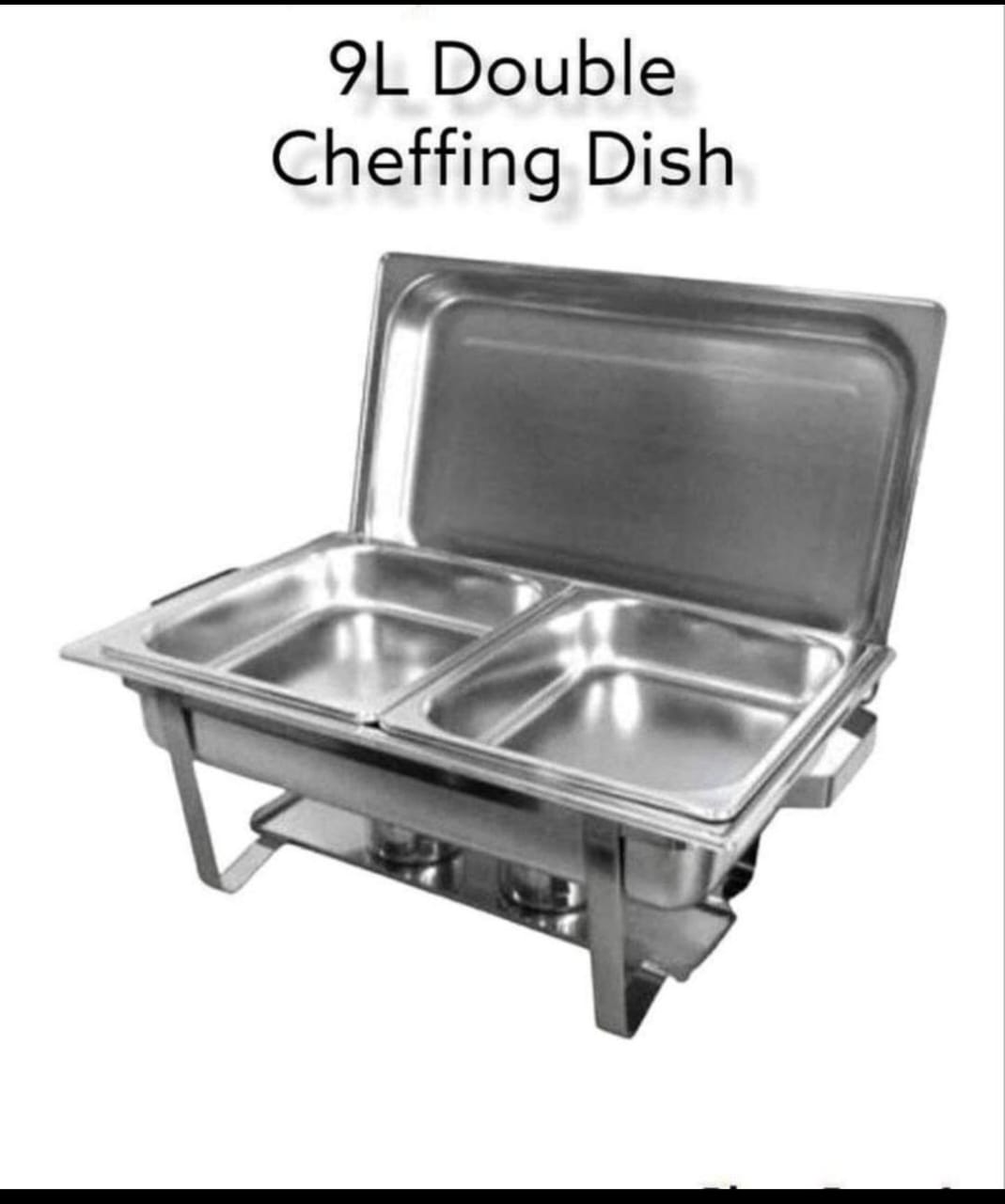 (PREMIUM QUALITY)CHAFFING DISHES Are used to keep food that is already cooked warm

Keeps a high level of hygiene

Chafing dishes will help you achieve that with both ease and elegance.

Dishes lasts