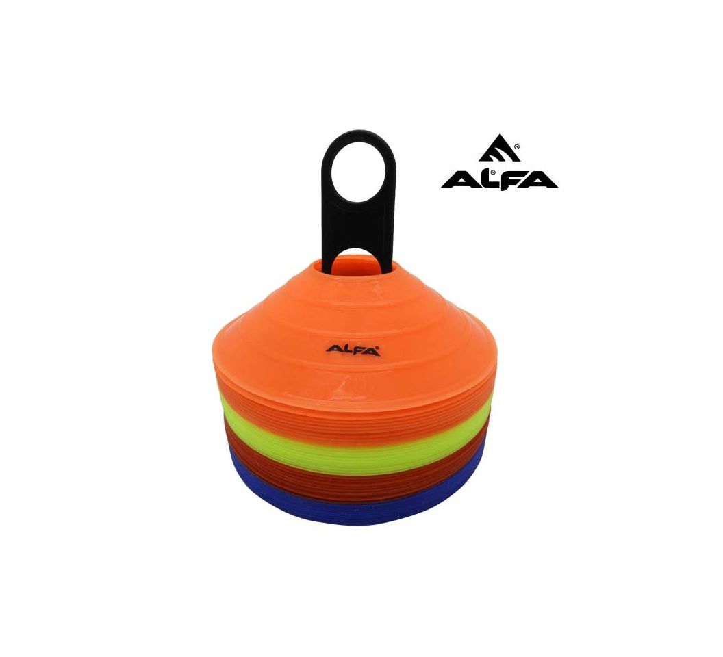 ➡️ Flat cones ➡️ Accessible in blue, orange,red, green and yellow 🔖Wear-resistant: made from high quality PVC, durable and tear-resistant.

High toughness: not easy to deform, can be used repeatedly.