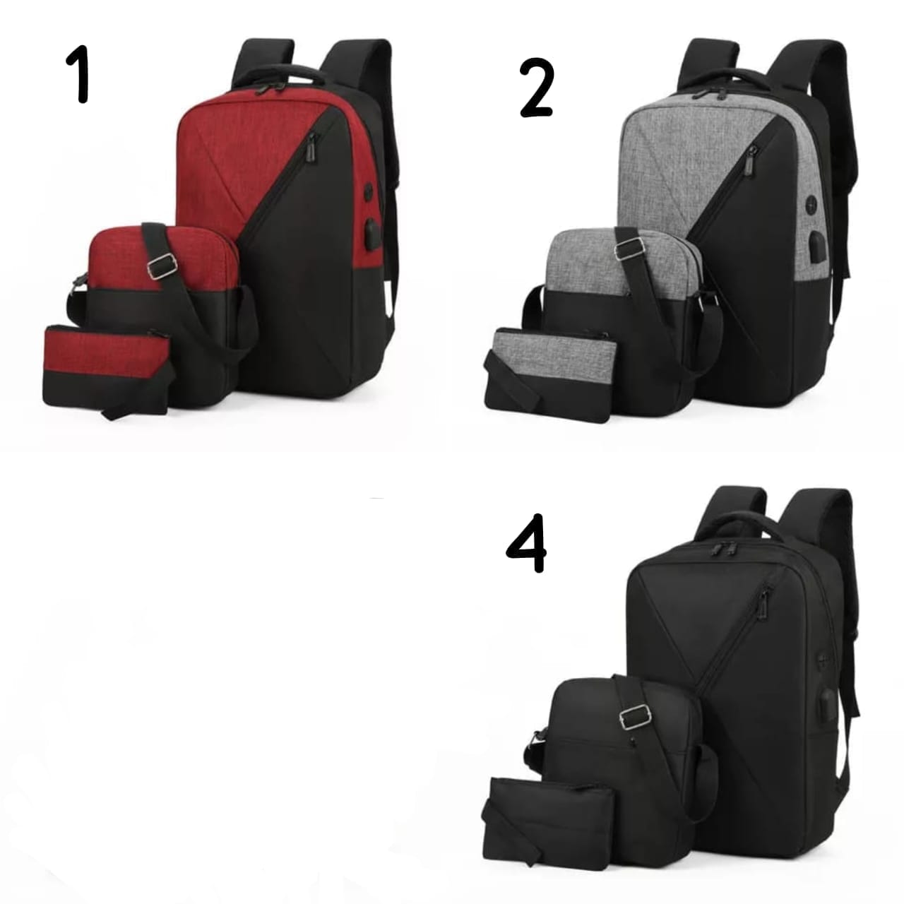 (EMBRACE THE LATEST TREND) Fashion Three(3) in one (1) Classy Laptop bag. Made of 100% polyester that's durable and easy to clean.