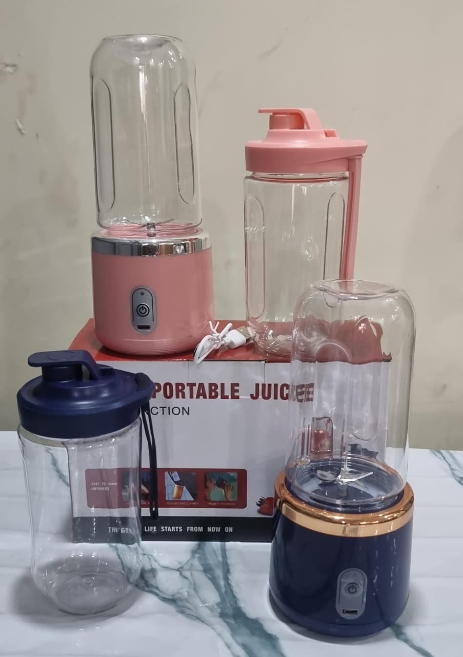 🥳 NEW LISTING ON SALE 🎉 300Ml 2 in 1 6-blade  portable Juicer  blender+ cup. Made of transparent plastic on the outer upper body