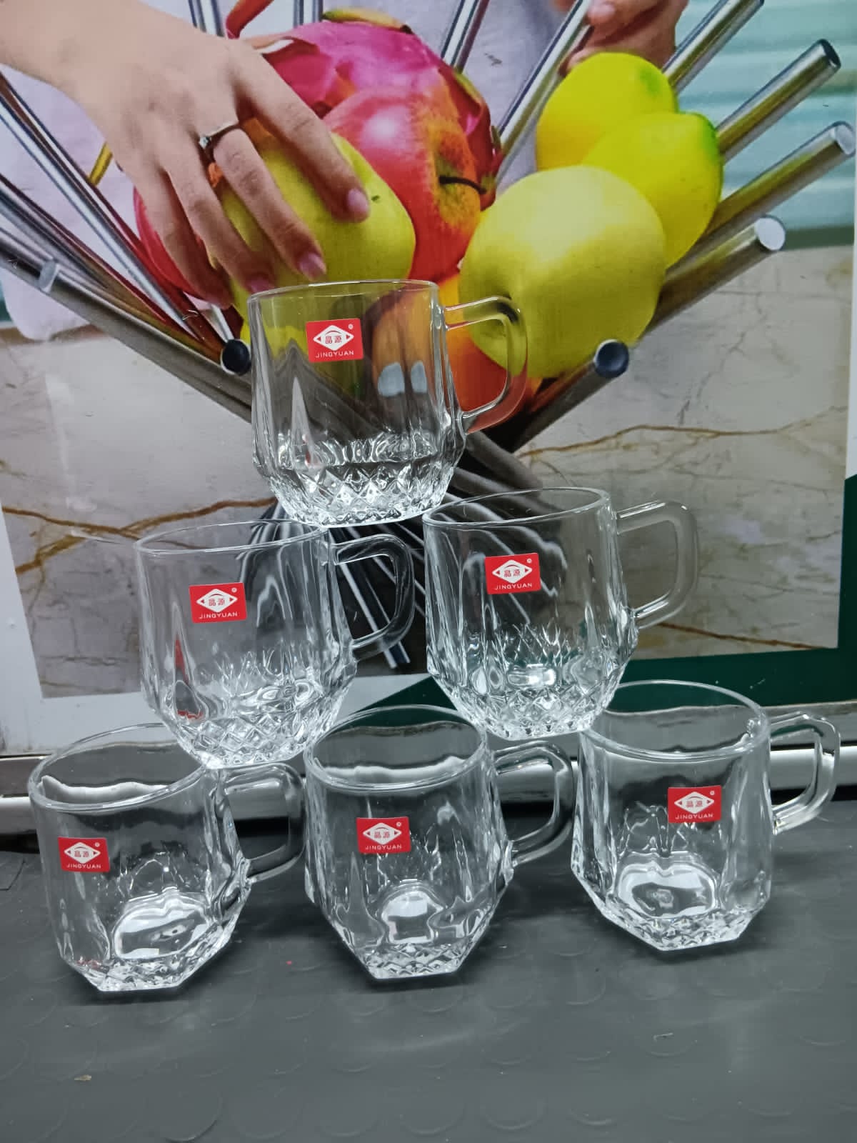 🥳 NEW LISTING ON SALE 🎉 Stackable Glassware Double Wall Insulated Cups made with ergonomic handles.
