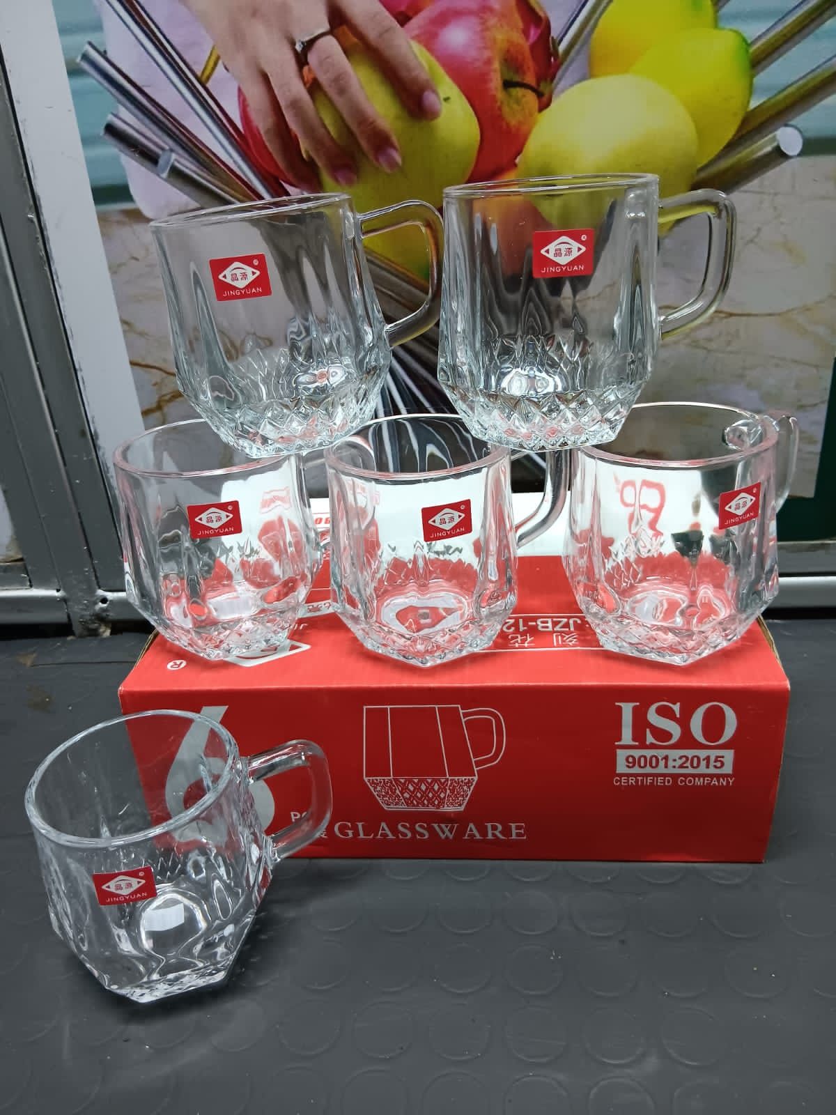 🥳 NEW LISTING ON SALE 🎉 Stackable Glassware Double Wall Insulated Cups made with ergonomic handles.