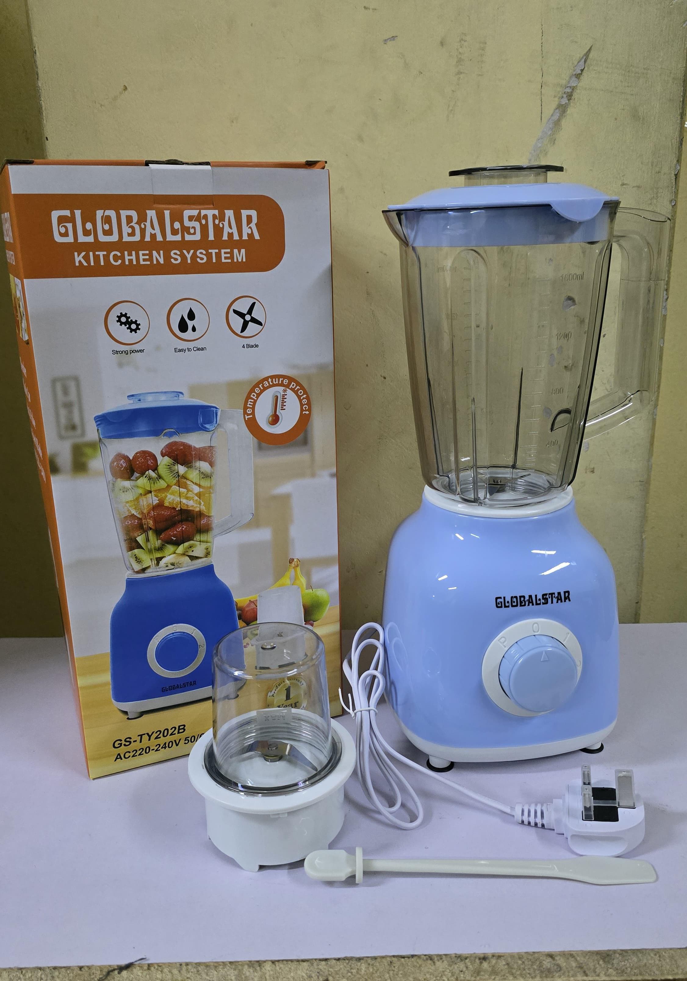 🥳🥳 PREMIUM QUALITY TO TRUST 🥰🥰Globalstar Juice Blender Juicer 2 In 1 1.6Litres GS-TY202B.