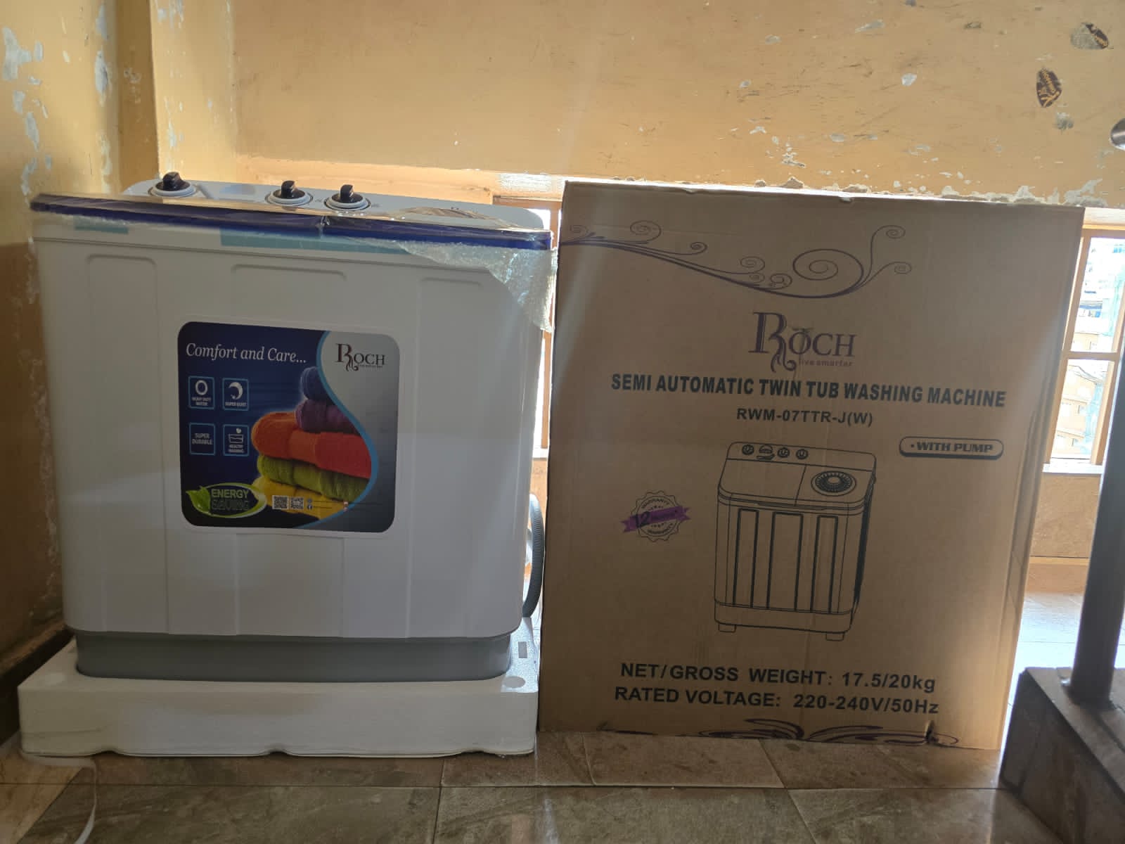 Best price for 🌀 Roch 7.5kg Twin Tub Washing Machine - Wash Smarter ...